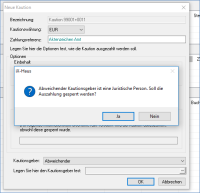 Anlage Kaution mit abweichendem Kautionsgeber