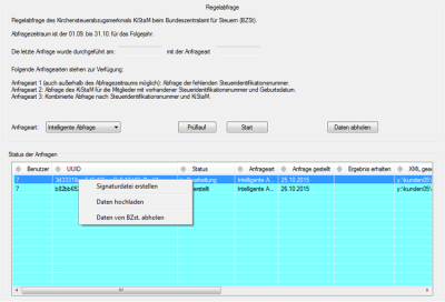 Bild 5: Regelabfrage 